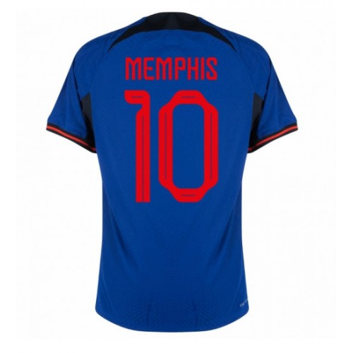 Dres Nizozemska Memphis Depay #10 Gostujuci SP 2022 Kratak Rukav